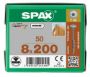 Afbeeldingen van SPAX Constructieschroef discuskop T-STAR plus staal T40 8 x 200