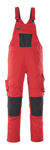 Afbeeldingen van MASCOT® Amerikaanse overall met kniezakken 12069 rood/zwart 42