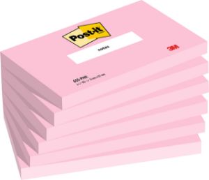 Afbeeldingen van Memoblok 3M Post-it 655 76X127mm PNK Rozet ( pak / 6 stuks)