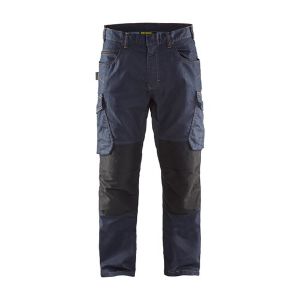 Afbeeldingen van Blåkläder Service werkbroek denim 1497 marine/zwart