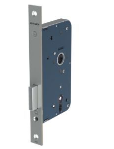 Afbeeldingen van ASSA ABLOY Kastslot, PC-uitsparing 2455, doornmaat 60 mm, zonder sluitplaat, pc sparing, rvs