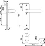 Afbeeldingen van HOPPE Deurkrukgarnituur Paris 138L/228RF-3 Blind