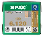 Afbeeldingen van SPAX Stelschroef platkop T-STAR plus staal T30 PK 6.0 x 120