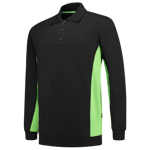 Afbeeldingen van Tricorp polosweater Bicolor 302003 zwart/lime