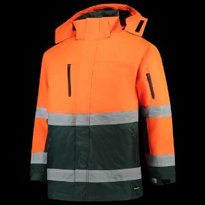 Afbeeldingen van TRICORP SAFETY Parka ISO20471 Bicolor 403004 fluor oranje/groen