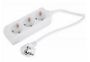 Afbeeldingen van Q-Link tafelcontactdoos 3-voudig - randaarde - 3 x 1.5 mm², 5 m - wit