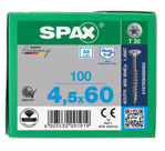 Afbeeldingen van SPAX Spaanplaatschroef verzonken kop T-STAR plus A2 4,5x60mm