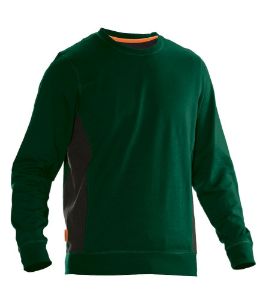 Afbeeldingen van Jobman sweater 5402 bosgroen/zwart