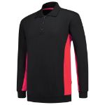 Afbeeldingen van TRICORP WORKWEAR Polosweater Bicolor zwart/rood 7XL