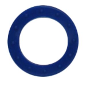 Afbeeldingen van Sleutelkenring 25 mm pvc blauw