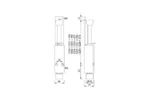 Afbeeldingen van KWS Deurvastzetter 90mm zilver