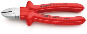 Afbeeldingen van KNIPEX Zijsnijtang dompelisolatie, VDE-getest 180mm