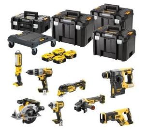 Afbeeldingen van Dewalt 18V XR Brushless 8-delige voordeelset in TSTAK koffer