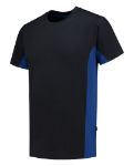 Afbeeldingen van Tricorp t-shirt bicolor marine/k.blauw