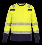 Afbeeldingen van Hydrowear t-shirt Murcia lange mouw fluor geel-navy