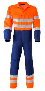 Afbeeldingen van Havep overall marine/fluo oranje