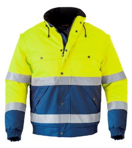 Afbeeldingen van Havep jack marine/fluo-geel