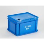 Afbeeldingen van Batterijbox 40 x 30 x 23 cm blauw 20 liter