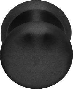 Afbeeldingen van Oxloc Voordeurknop rond rvs mat zwart 70 mm