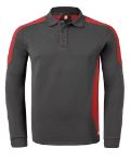 Afbeeldingen van Havep polosweater 10075 grijs/rood