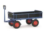 Afbeeldingen van Fetra Handtrekwagen laadvlak 1600x900mm Draagvermogen: 1000 kg met houten zijwanden