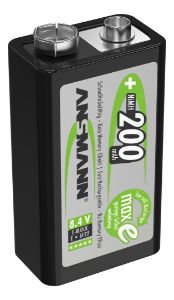 Afbeeldingen van Ansmann NiMH accu 9V blok 200mAh