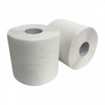 Afbeeldingen van Euro products  midi poetspapier recycled wit 2-laags 20 cm 6 rollen per pak