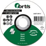 Afbeeldingen van Fortis doorslijpschijf staal vlak 125 x1,0 x 22,23 mm