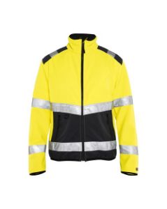 Afbeeldingen van Blaklader softshell 4877 fluor geel/zwart