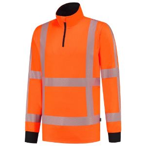 Afbeeldingen van TRICORP SAFETY Zip Sweater RWS Revisible 303701 fl.oranje XS