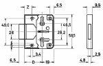 Afbeeldingen van JuNie® Meubelslot opleg 0760 20mm