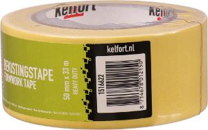 Afbeeldingen van Kelfort Bekistingstape geel 50mmx33m