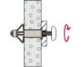 Afbeeldingen van fischer Hollewandplug met zeskantschroef HM 8x54mm