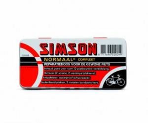 Afbeeldingen van Simson fietsband reparatiedoos normaal