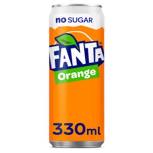 Afbeeldingen van Fanta orange zero sleek can 33cl (24)