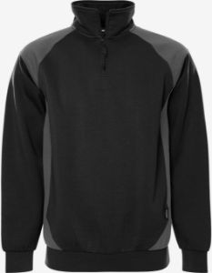 Afbeeldingen van Fristads sweater 7048 GSM zwart/grijs