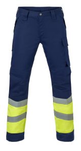 Afbeeldingen van Havep werkbroek 80567 marine/fluor geel