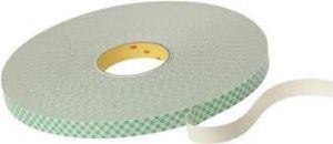 Afbeeldingen van 3m dubbelzijdige urethaan schuimtape 4032 wit. 19mm x 10 m x 0.8mm