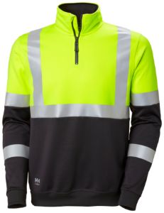 Afbeeldingen van Helly Hansen sweater Addvis Half Zip CL 1 fluor geel/marine