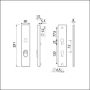 Afbeeldingen van Oxloc Veiligheidslangschild met kerntrekbeveiliging aluminium mat zwart PC72