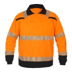 Afbeeldingen van Hydrowear polo Tanna lange mouw fluor oranje/zwart