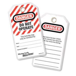 Afbeeldingen van De Raat Security LOTO Labels ML497A "Do not operate"(12)