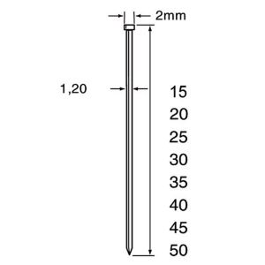 Afbeeldingen van Dutack Fasteners Minibrad SKN12 verzinkt 1,2x40