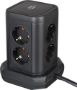 Afbeeldingen van Brennenstuhl socket tower stekkerdoos 8-voudig met 4x USB aansluiting