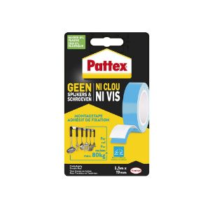 Afbeeldingen van Pattex Tape 19mm x 1,5 meter 20Kg