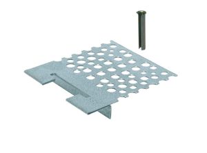 Afbeeldingen van GB RB-Spijkerplaat incl. Spanhuls 8x70, 126 x 117 mm, gegalvaniseerd, verzinkt