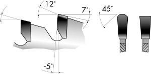 Afbeeldingen van FORUM HW cirkelzaagblad trapeziumvormige platte tand negatief 216x3.2x30 Z=48