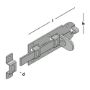 Afbeeldingen van GB hangslotschuif vlak 140x56mm