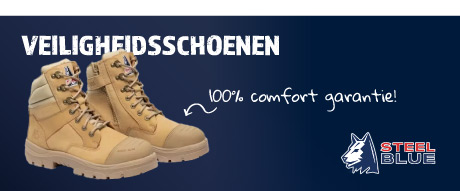 STEEL BLUE - Veiligheidsschoenen 100% Comfort garantie!