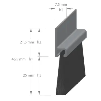 Afbeelding door-line afdichtborstel AH5